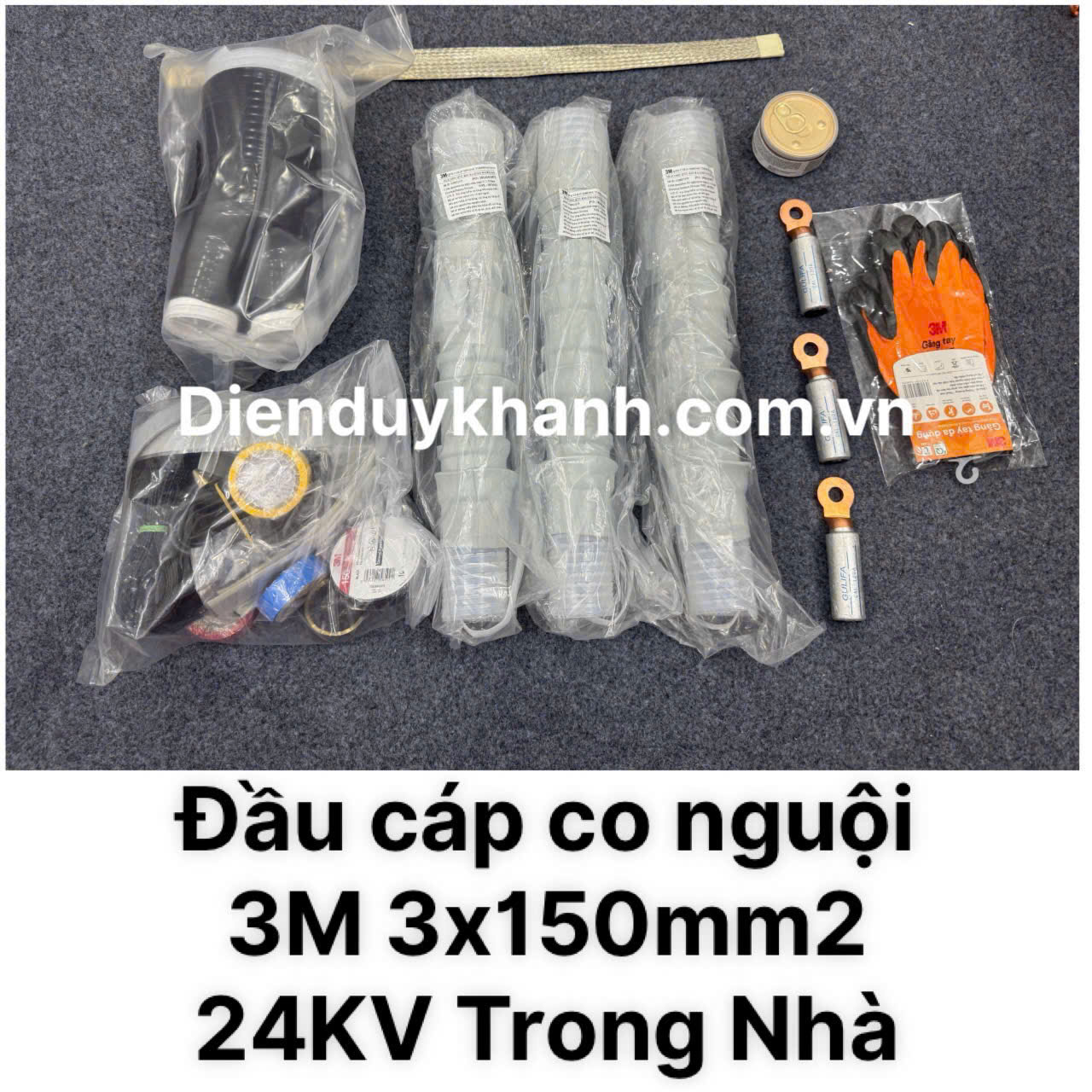 Đầu Cáp Co Nguội Trung Thế Trong Nhà 24KV OD 3C QTII(K)4S-32-150 (3x150mm2)